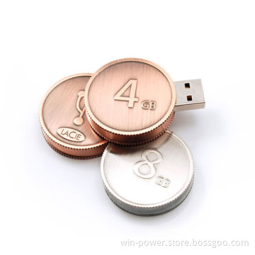 Coin Metal USB Disk